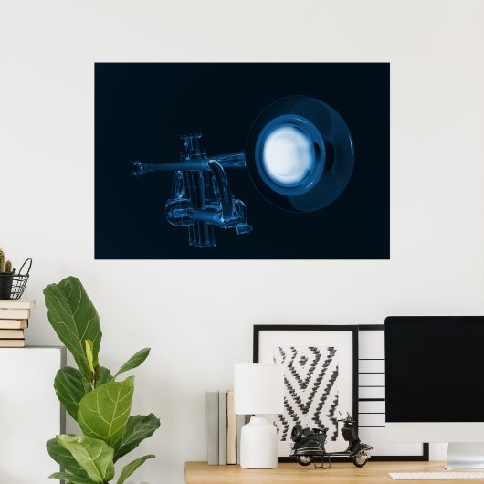 Poster de trompette (Bureau à domicile)