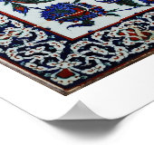 Poster de tuiles florales turques (Coin)