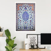 Poster de tuiles florales turques (Bureau à domicile)