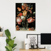 Poster de tulipes et d'arrangements floraux Rose (Bureau à domicile)