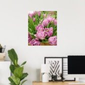 Poster de Tulipes roses (Bureau à domicile)