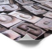 Poster de type métallique Letterpress (Coin)