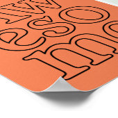 Poster de typographie 'Awesome' (Coin)