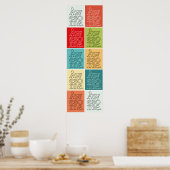 Poster de typographie 'Awesome' (Cuisine)