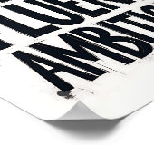 Poster de typographie d'Ambition Fluente (Coin)