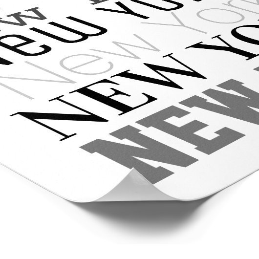 Poster de typographie d'art moderne (Coin)