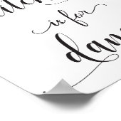 Poster de typographie de citation de cuisine noire (Coin)