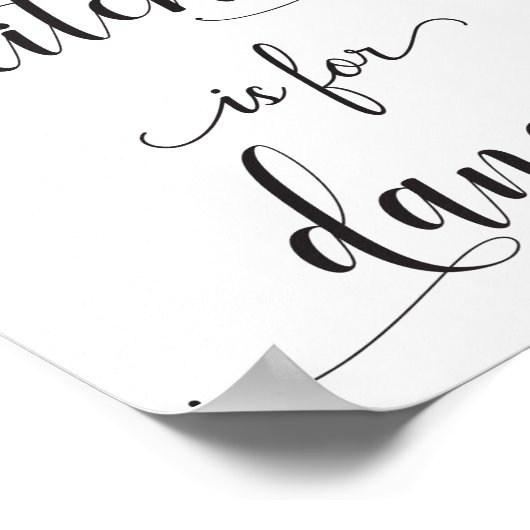 Poster de typographie de citation de cuisine noire (Coin)