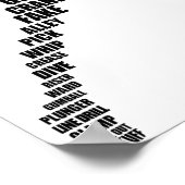 Poster de typographie du joueur de crosse (Coin)