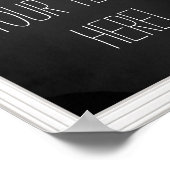 Poster de typographie du tableau de bord de vos pr (Coin)