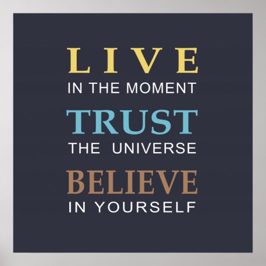 Poster de typographie moderne inspirant (Devant)