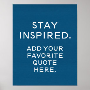 Poster de typographie personnalisée, Citation insp