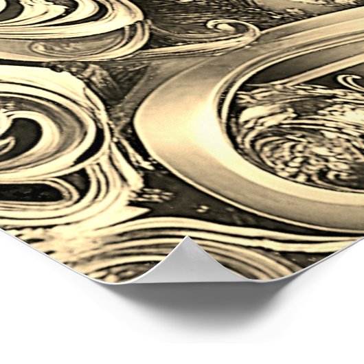 Poster de vacances décoratif or (Coin)