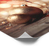 Poster de vacances en verre de champagne festif (Coin)