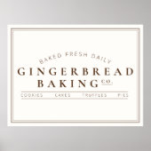 Poster de vacances Gingerbread Baking Co. (Devant)