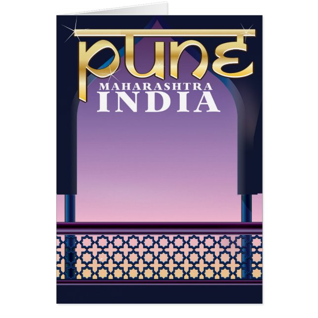 Poster de vacances Pune, Maharashtra Inde (Devant)