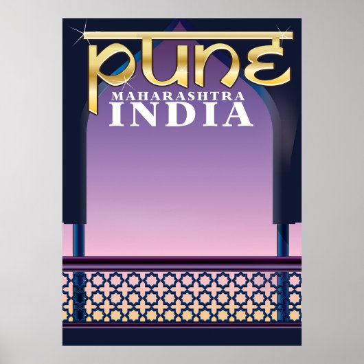 Poster de vacances Pune, Maharashtra Inde (Devant)