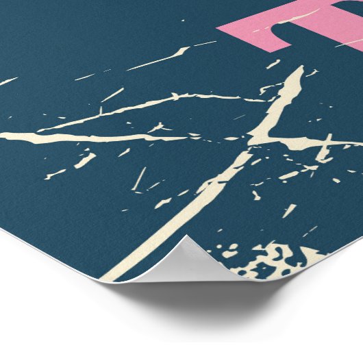 Poster de vacances rétro de Cornwall. (Coin)