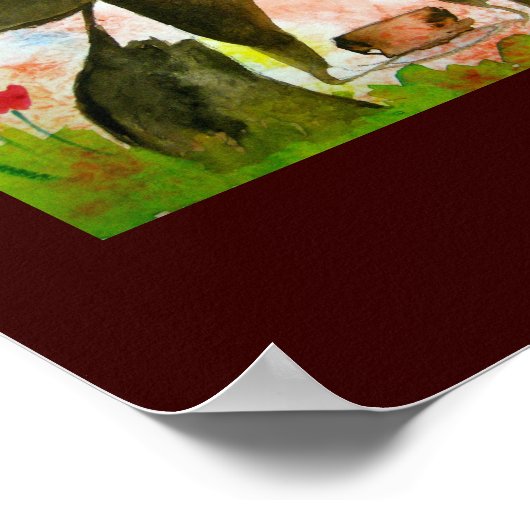 Poster de vache sot (Coin)