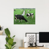 Poster de vaches laitières néerlandaises Imprimer  (Bureau à domicile)