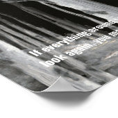 Poster de valeur Arbres Noir Blanc Or Rumi (Coin)