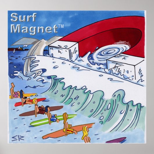 Poster de valeur de matte de l'aimant surf (Devant)