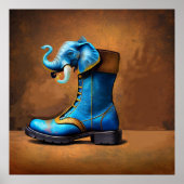 Poster de valeur mat pour Steampunk Elephant Boot (Devant)