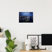 Poster de Van Gogh Starry Night Over Rhone (Bureau à domicile)
