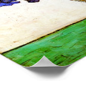 Poster de Van Gogh Vase d'Irises (Coin)