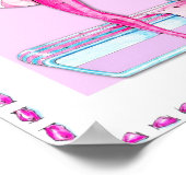 Poster de vanité pour fille glamour (Coin)