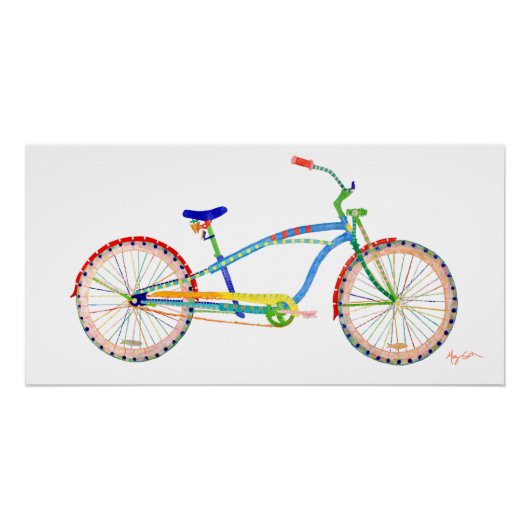 Poster de vélo Cruiser (Devant)