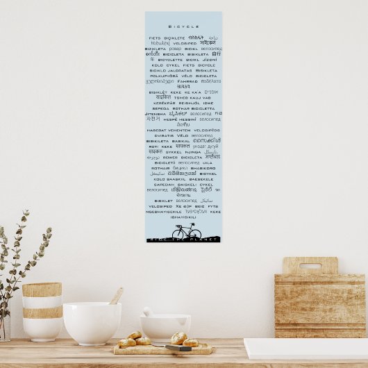 Poster de vélos (Cuisine)