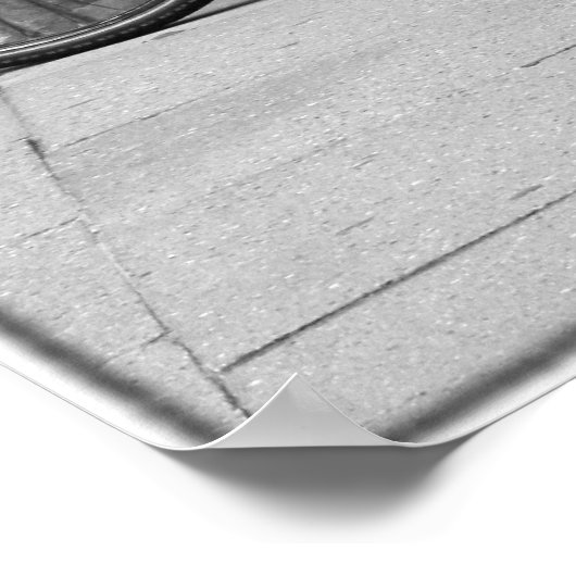 Poster de vélos bleu (Coin)