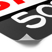 Poster de vente d'autorisation personnalisée (Coin)