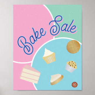 Poster de vente de gâteaux