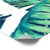 Poster de verre tropical 16x12 (Coin)