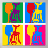 Poster de vin Pop Art (Devant)