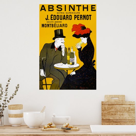 Poster de vintage Absinthe (Cuisine)