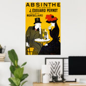 Poster de vintage Absinthe (Bureau à domicile)