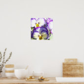 Poster de violon blanc et violet (Cuisine)