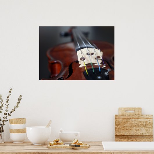 Poster de violon rouge (Cuisine)