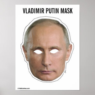 Poster de Vladimir Poutine masqué