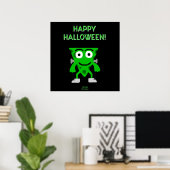 Poster de voeux d'Halloween FrankenCheese (Bureau à domicile)