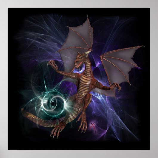 Poster de voeux Dragon (Devant)