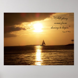 Poster de voile "Daring to Begin"