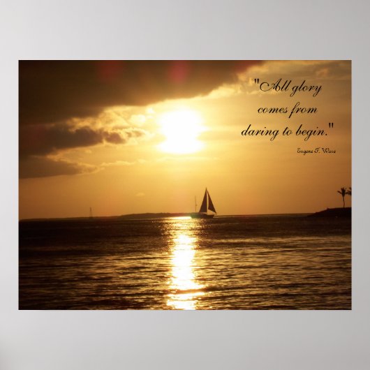 Poster de voile "Daring to Begin" (Devant)