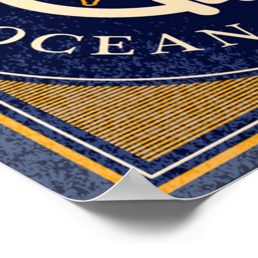 Poster de voile vintage (Coin)