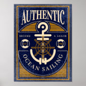 Poster de voile vintage (Devant)