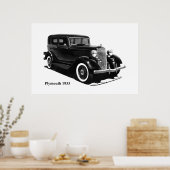 Poster de voiture classique (Cuisine)