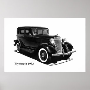 Poster de voiture classique